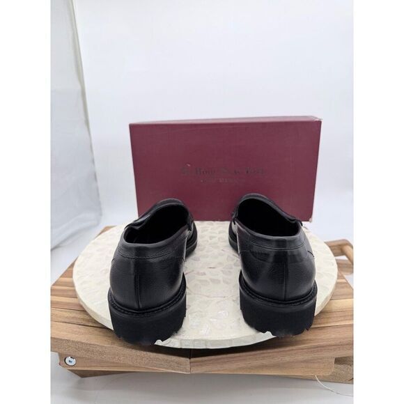 To Boot New York $399 O\'Conner Leather Loafers Windsor Black Lug Sole Men\'s 9.5 main image 7